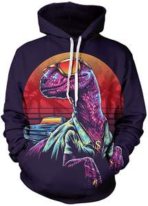 เสื้อมีฮู้ดแบบสวมหัวสำหรับผู้ชาย,เสื้อแบบสวมหัวมีฮู้ดสำหรับผู้ชายพิมพ์ลายแบบ3d แบบระเหิดขนาดใหญ่พิเศษ - Product Image 2