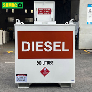 Réservoir de stockage de diesel SUMAC de <span class=keywords><strong>500</strong></span> <span class=keywords><strong>litres</strong></span> à double paroi en acier au carbone, anti-explosion, avec pompe, autoportant et portable - Product Image 5