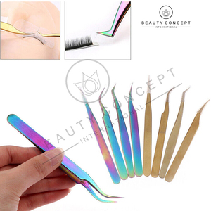 Produit populaire imprimé de logo personnalisé fabriqué à la main à prix raisonnable pince à cils en acier par concept de beauté écologique - Product Image 5