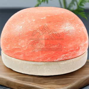 Lampe de désintoxication pour les pieds au sel rose de l'Himalaya fabriquée au Pakistan en forme de dôme ioniseur naturel haut de gamme pour la relaxation soulagement du stress - Product Image 3
