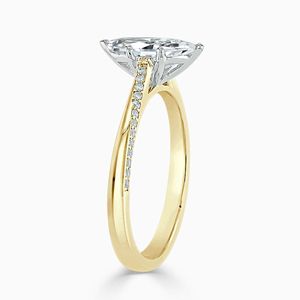Marquise Cut Cathedral Engagement Ring For Women - Product Image 2