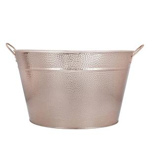 Customizable <b>Hammered</b> Metal Ice Bucket Exquisite Stainless Steel Beverage Tubs for Champagne for Hotel Restaurant and Parties - Product Image 6