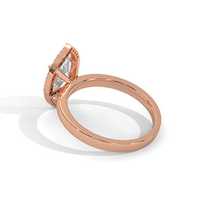 Anillo de Compromiso y Matrimonio con Diamante Cultivado en Laboratorio de 1 Quilate, Corte Marquesa, Color DEF, Claridad VVS1, Oro de 10k/14k/18k, con Certificado IGI - Product Image 2