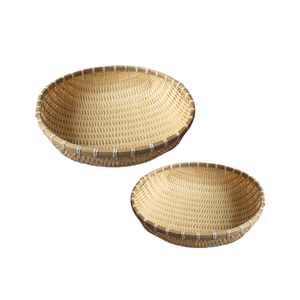 Cestas de bambú vietnamitas de primera calidad, cesta de almacenamiento de frutas de Vietnam hecha a mano para uso doméstico versátil, decoración del hogar - Product Image 1