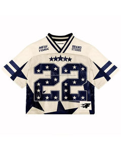 Maillot de football américain en polyester et spandex imprimé numériquement, nom du joueur, évacuation de l'humidité, séchage rapide, haute qualité, expédition immédiate - Product Image 3