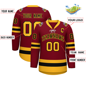 Ventes en gros de maillots de hockey sur glace personnalisés OEM, logo personnalisé, maille respirante, uniformes de hockey sur glace vierges pour équipe - Product Image 2