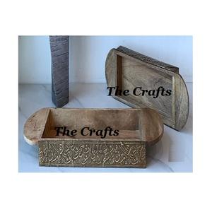 Bandeja de chocolate de madera con asas de acero inoxidable Bandeja para servir chocolate de calidad superior para ocasiones especiales - Product Image 6