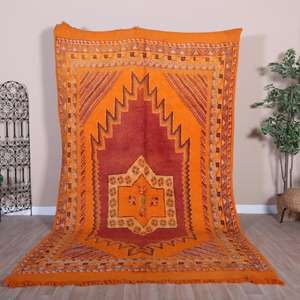 Auténticas Alfombras Marroquíes Hechas a Mano de Lana, Diseños Berber Tradicionales, Estilos Vintage Modernos para Decoración del Hogar - Product Image 1