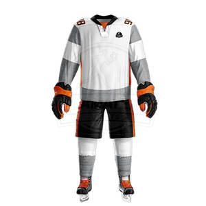 Uniforme de Hockey sobre Hielo Unisex de Alta Calidad, Estilo Liso Personalizado, Nuevo Diseño, Nombre del Equipo de Boston, Servicio OEM, 100% Poliéster para Entrenamiento - Product Image 2