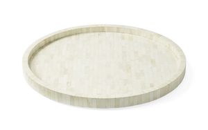 Elegante bandeja de incrustaciones de cuerno y hueso hecha a mano, elegante acento decorativo, perfecta para servir y decorar el hogar - Product Image 3