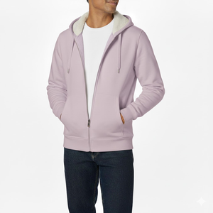 Sweat à capuche surdimensionné personnalisé en coton lourd 450 g/m², fermeture éclair intégrale, homme, streetwear, double fermeture éclair - Product Image 3
