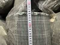 Tissu extensible à carreaux teint en fil, en polycoton, prêt à l'exportation, restes provenant d'un des plus grands entrepôts de tissus de Chine
