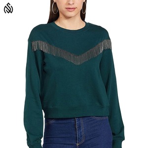 Sudaderas extragrandes de lana con logotipo personalizado para mujer, sudaderas transpirables de invierno con cuello redondo y estampado de letras teñidas lisas de talla grande en blanco - Product Image 1