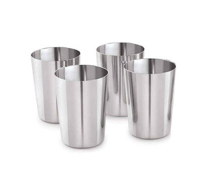 Vasos compactos de acero inoxidable para cocinas pequeñas y dormitorios, uso en cocina y restaurante para agua potable, jugo y leche - Product Image 2