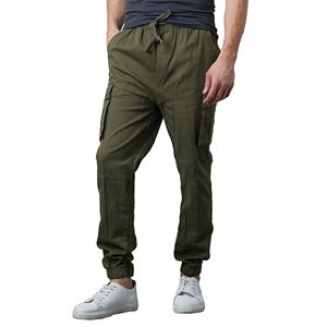 Pantalon cargo décontracté pour homme personnalisé, 100% coton respirant, taille mi-haute, fermeture éclair, délavage clair, coupe droite, infroissable, coupe-vent, OEM 2026 - Product Image 2