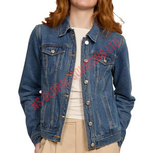 Elegante chaqueta vaquera informal para mujer diseñada para la comodidad y el estilo adecuado para viajes de oficina y moda callejera diaria - Product Image 1