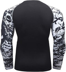 wholesale custom printing rash guard long sleeve quick ship oem rash guard surfing <b>swimming</b> <b>shirt</b> bulk order - Product Image 3