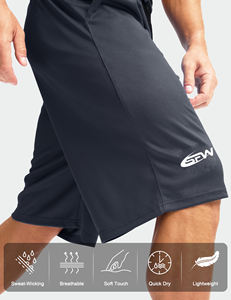 Short en maille Jogger de haute qualité Short décontracté entraînement pour hommes respirant Short de basket-ball personnalisé tenue décontracté - Product Image 5