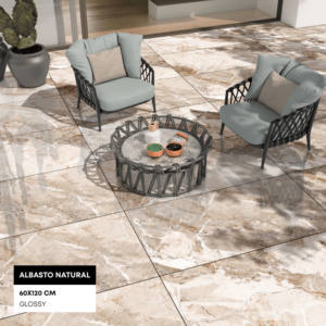 Azulejos de granito chino, mármol italiano compuesto, aspecto de cuero resistente, 60x120cm, decoración de porcelana para interiores de la India para el hogar. - Product Image 1
