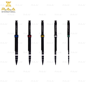 R.A.A. Kit de Brocas Piloto para Implantes Dentales, 5 Piezas, Cabezas de Acero Codificadas por Color, Certificación CE, Garantía de 3 Años, Clase I, Modelo RAA-117 - Product Image 2