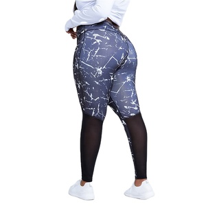 Nuevas mallas de Yoga con estampado de tinte de corbata de mármol para mujer, mallas suaves de cintura elástica con estilo de pantalones push-up con tinte de corbata - Product Image 5