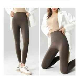 Automne hiver femmes taille haute requin Leggings sans couture polaire chaud mince mince décontracté sport Fitness Leggings-grande taille - Product Image 4