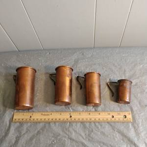 Newest vintage copper measuring cup set for <b>cooking</b> and baking for home kitchen <b>tools</b> different sizes measuring cup and spoon - Product Image 6