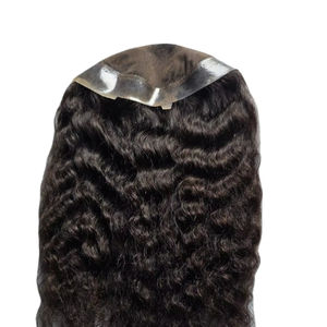 Topper de Cabello Humano Remy 100% con Ondas Profundas y Monofilamento para Mujer, Cabello Taz BD Importado de Bangladés - Product Image 4