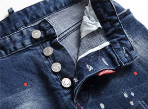 Nouveau survêtement coupe-vent pour homme 2025, taille haute, streetwear, respirant, séchage rapide, denim extensible, personnalisable, transfrontalier - Product Image 6