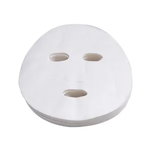 Feuille de masque facial biodégradable à thé blanc, feuille de papier de masque facial coréen