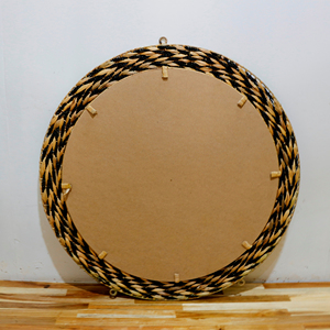 Artex Dong Thap Circular hecho a mano respetuoso con el medio ambiente jacinto de agua y Cuerda de algas marinas espejo decorativo para colgar en la pared para exhibición en el hogar - Product Image 3