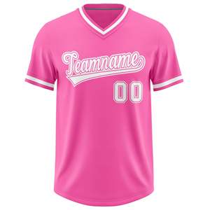 Chemise à manches courtes col en V maillot de Baseball vierge pour hommes décontracté uniforme de sport d'équipe actif vêtements de Baseball et de Softball - Product Image 6