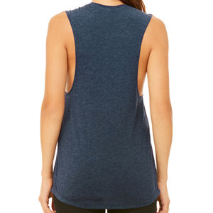 Precio barato personalizado Casual Fitness entrenamiento gimnasio camiseta sin mangas mujeres liso nuevo diseño alta calidad 100% algodón secado rápido ecológico - Product Image 3