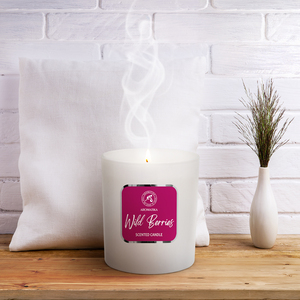 Bougie parfumée Aromatika aux baies sauvages en cire de soja, écologique, longue durée, pot blanc mat, collection maison, aromathérapie haut de gamme - Product Image 2