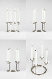 Elegante Candelabro Decorativo de Metal Dorado para Decoración del Hogar, Mesa de Oficina y Uso Festivo - Product Image 6