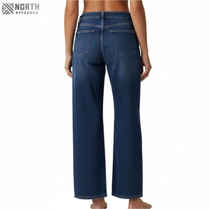 กางเกงยีนส์ขาตรงสำหรับผู้ชายกางเกงยีนส์ซักสีแบบลำลองสำหรับผู้ชายกางเกงยีนส์ขายาว2025ออกแบบได้ตามต้องการ - Product Image 2