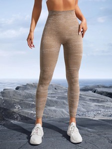 Leggings de Yoga de Cintura Alta para Mujer, Pantalones de Yoga Elásticos para Gimnasio, Cintura Elástica, Pantalones de Entrenamiento para Mujer - Product Image 6