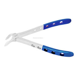 Electricity Half Blue Titanium Coated Hole Design Handle Deep Gripping CE Certified Premium Dental Extracting Forceps Fig 35 - Product Image 6