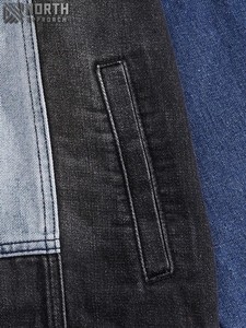 Veste en jean pour hommes taille personnalisée 2025 veste en jean 100% coton pour hommes coupe ajustée régulière veste de printemps pour hommes en vente entière - Product Image 4