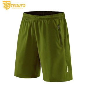 Te New 2025 Summer Trend Men's Gym Sports Shorts Outdoor Running Fitness Transpirable Sólido Liso Teñido Doble capa - Product Image 2