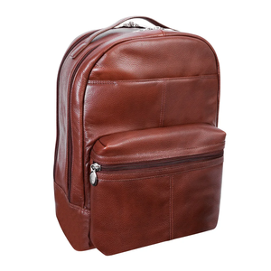 Customized Brown Vintage Distressed Genuine <b>Leather</b> <b>Laptop</b> <b>Backpack</b> Waterproof Breathable Design 20-35L Capacity Zipper Closure - Product Image 3