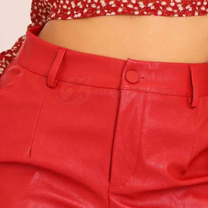 Pantalones Cortos de Cuero Transpirables de Cintura Media para Mujer, Tallas Grandes, Ropa Deportiva, con Bolsillos, Cintura Elástica, Personalizables, Nueva Moda, Alta Calidad, Gran Venta - Product Image 6