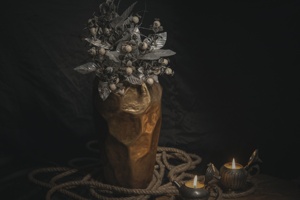 Custom Luxury <b>Unique</b> White Silver Mercury Fancy Top High-Quality Handmade Decorative Centerpiece Flower <b>Vase</b> for Home Decor - Product Image 6