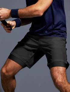 Pantalones cortos de malla atléticos personalizados, forro de compresión, bolsillo para teléfono, estilo deportivo, entrenamiento, deportes, Fitness, gimnasio, correr, 100% poliéster - Product Image 6