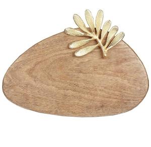 <b>Kitchen</b> <b>Accessories</b> Wooden Serving Tray With Metal Handle Cheaper Flatware Dinnerware Household Christmas <b>Decorative</b> Tray - Product Image 5