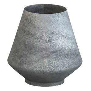 Meilleure qualité de pot en métal jardinière ovale en fer galvanisé gris élégant aspect moderne jardinières design intérieur extérieur maison et jardin - Product Image 3