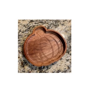 Plateau rond en acacia Assiette design poisson 12 30cm Assiette de service en bois durable pour la vente chaude - Product Image 6