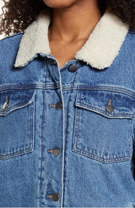 Vestes de camionneur en denim surdimensionnées avec doublure en fausse fourrure, design de qualité supérieure, veste en denim pour femmes 2026 - Product Image 2