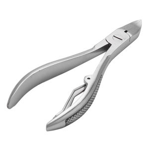 Coupe-ongles professionnel en acier inoxydable extrêmement tranchant à lame courbée et large ouverture pour pieds et orteils, idéal pour la paronychie - Product Image 1