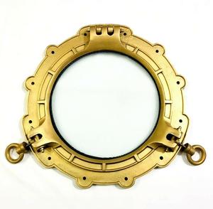 Hublot miroir nouveau 2023 ensemble de 3 Vintage nautique en laiton luxe laiton mur hublot miroir avec finition argentée en bas quantité minimale de commande - Product Image 6
